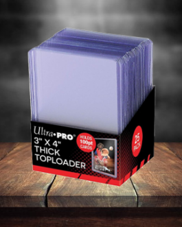 Ultra PRO 3″ x 4″ Regular Toploaders for Standard Size Cards (25 Pack)